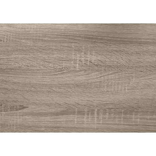 Monarch Contemporary Rectangular Console Table with Asymmetrical Base - Dark Taupe