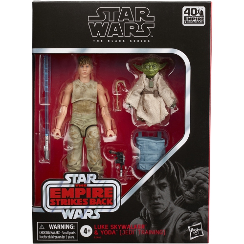 Star Wars The Black Series 6 Inch Action Figure Deluxe - Luke Skywalker &  Yoda (Jedi Training)
