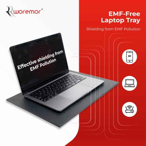 WOREMOR EMF Laptop Tray - Shielding ELF and RF from Computer, Tablets, Cell Phones, Black