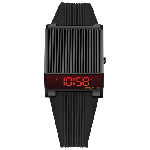 Bulova Archive LED Computron 31mm Digital Fashion Watch - Black