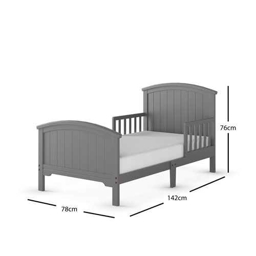Forever Eclectic Hampton Traditional Kids Bed - Toddler - Cool Grey