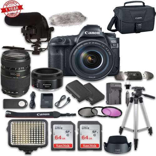 Canon Eos 5D Mark IV Digital SLR Camera Bundle with EF 24 ...