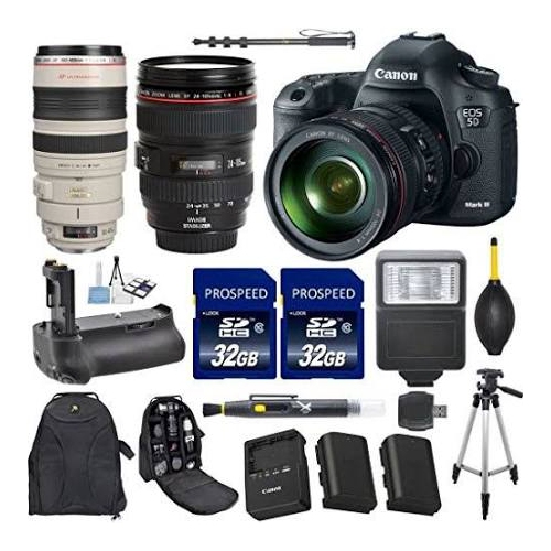 Canon Eos 5d Mark Iii 22 3 Mp Cmos 1080p Hd Camera Bundle With Ef 24 105mm F 4 L Is Usm Lens And Accessory Kit 15 Items Us Version W Seller Warranty Best Buy Canada