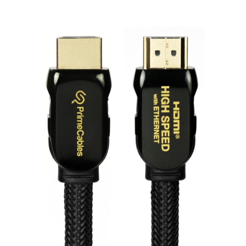 PRIMECABLES  15Ft HDMI® 2.0 Cables With Nylon Jacket Mamba Series In Black