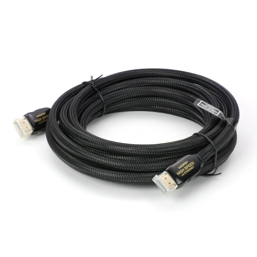 PrimeCables 15Ft HDMI® 2.0 Cables with Nylon Jacket Mamba Series, Black
