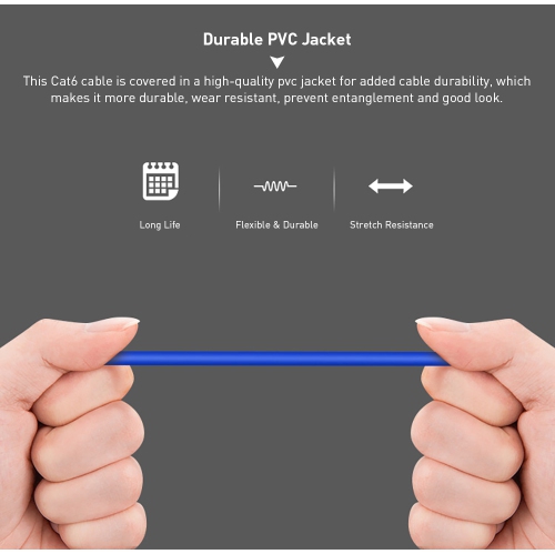 Cat6 23AWG UTP Solid Bulk Cable, CM-Rated, 500ft - PrimeCables®
