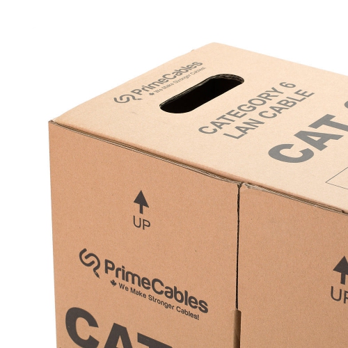 Cat6 23AWG UTP Solid Bulk Cable, CMR-Rated, 500ft - PrimeCables®