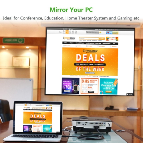 10ft HDMI to DVI-D Dual Link 28AWG High-Speed Bi-Directional Cable - Black - PrimeCables®