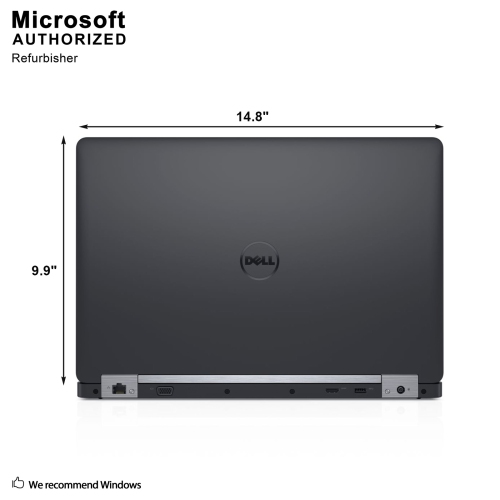 Dell Latitude E5570 15.6" Laptop - Intel Core i7-6820HQ - 16GB DDR4 - 512GB SSD - Windows 10 Pro - Black by DELL - Refurbished condition - Image 4