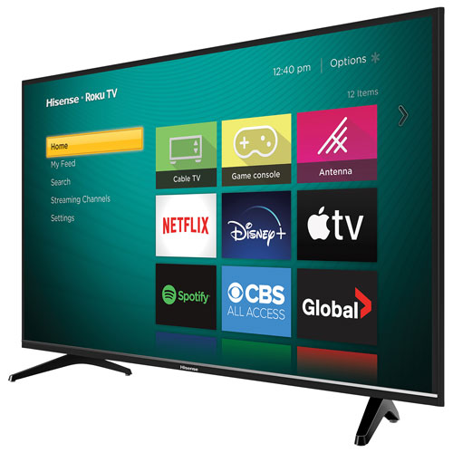 Hisense 32" 720p HD LED Roku Smart TV (32H4G) - 2020