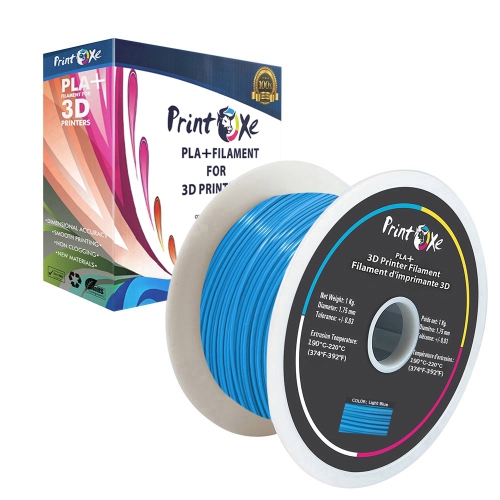 3D PLA+ / Pro PLA 4 paquets de bleu clair / jaune fluorescent / bronze / vert couleurs filament pour imprimantes 3D - 1.75 mm - chaque filet de 1 kg