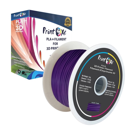 3D PLA+/Pro PLA 8 paquets de 2 noirs et 1 blanc/bleu clair/bronze/vert/jaune fluorescent/violet couleur filament pour imprimantes 3D - 1.75 mm - 1 kg
