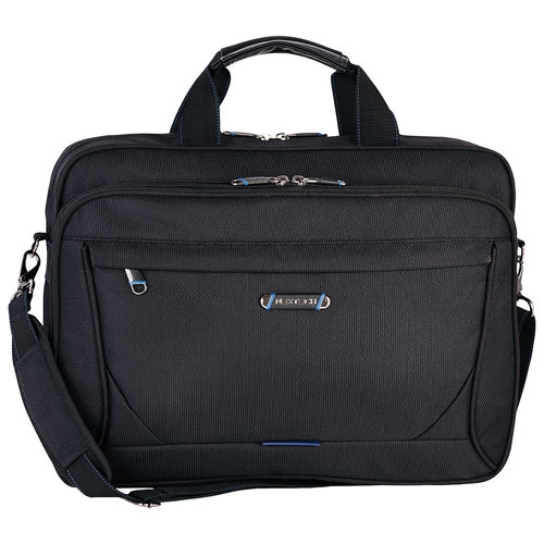 Nextech Deluxe Slim 15.6" Laptop Briefcase - Black