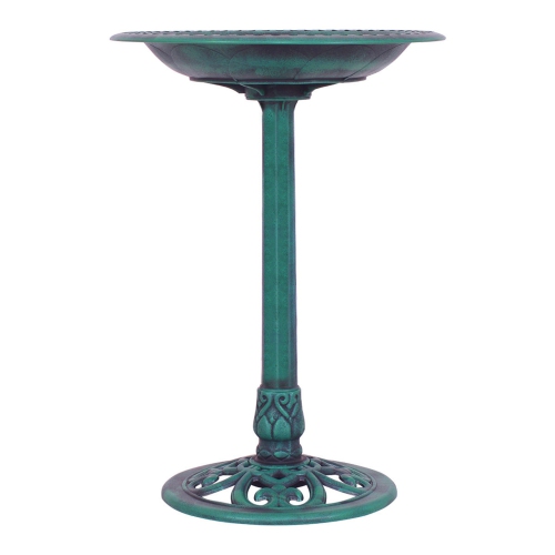 Costway Pedestal Bird Bath Feeder Freestanding Outdoor Garden Yard Patio Décor