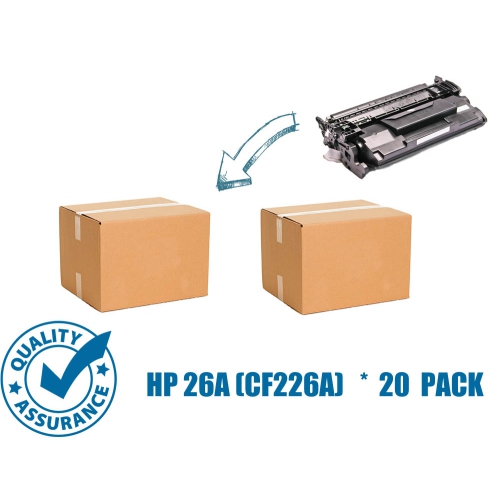 PRINTER PRO  Compatible Replacement for 20 Pack HP 26X (Cf226X) Toner Cartridge for HP Printer M402D M402Dn M402N Mfp M426Dw M426Fdn M426Fdw In Black