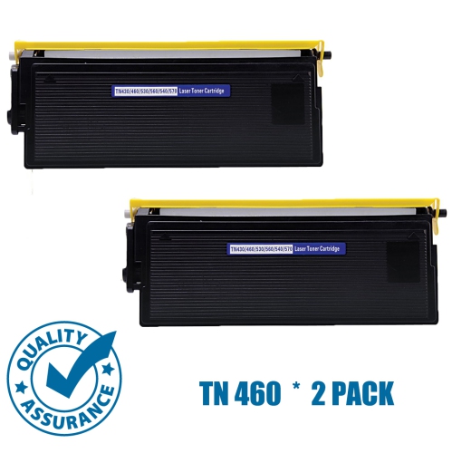 Printer Pro™ 2 Pack Brother TN460/TN-460/TN430 Black Toner Cartridge-Brother Printer HL 1240/1440/8600/9650