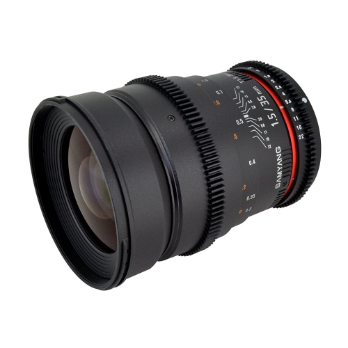 Samyang Cine SYCV35-NEX 35mm T1.5 Aspherical Wide Angle Cine Lens for Sony NEX VDSLR