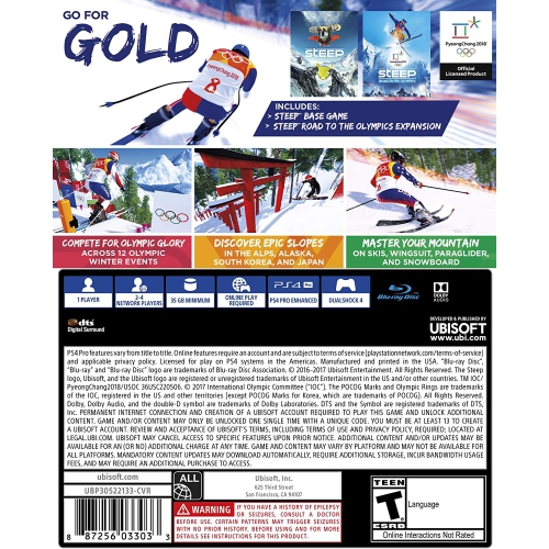 Ubisoft Steep Winter Games Edition-PlayStation 4 [video game]