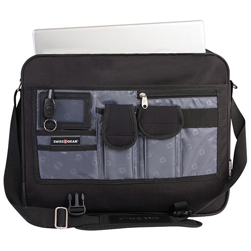 Sac messager extensible de SWISSGEAR pour portable de 15.6 po - Noir