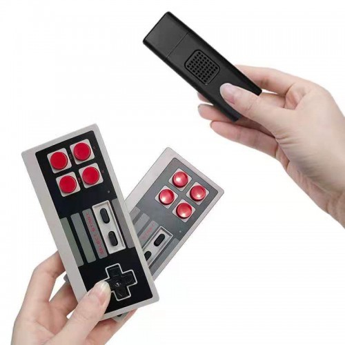 Console de jeu Super Mini Retro avec sortie AV pour manette sans fil deux lecteurs