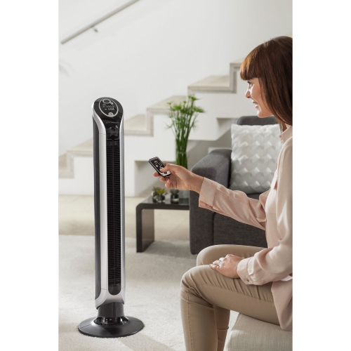 Ventilateur vertical oscillant Fresh 180 de Rowenta - Gris - Garantie de 1 an