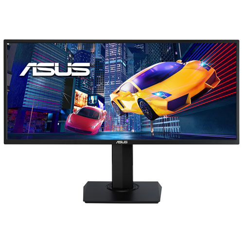 Asus 34 1440p Uwqhd 75hz 4ms Gtg Va Lcd Freesync Gaming Monitor Vp348qgl Best Buy Canada