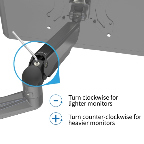 SHOPPINGALL Fully Adjustable Dual Gas Spring Wall Mount LCD with Swing Arm for Monitors Screens up to 32" - SA-GA24W+A05