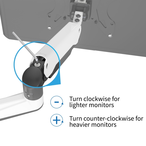 SHOPPINGALL Fully Adjustable Dual Gas Spring Wall Mount LCD with Swing Arm for Monitors Screens up to 32" - SA-GA24W+A05