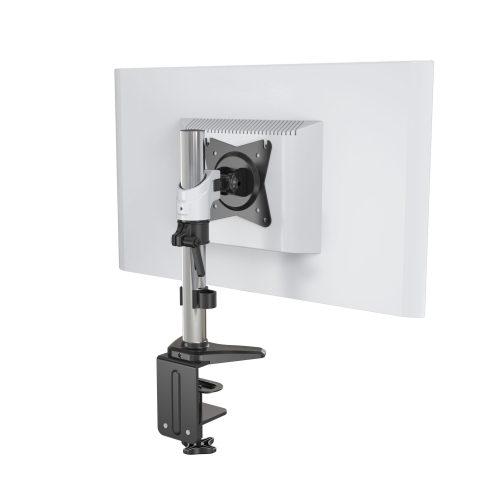 SHOPPINGALL Vertical LCD Monitor Arm Desk Mount/Stand Arm for Monitor up to 32", Both Desk Clamp and Grommet Mounting Options in The Box SA-AE10