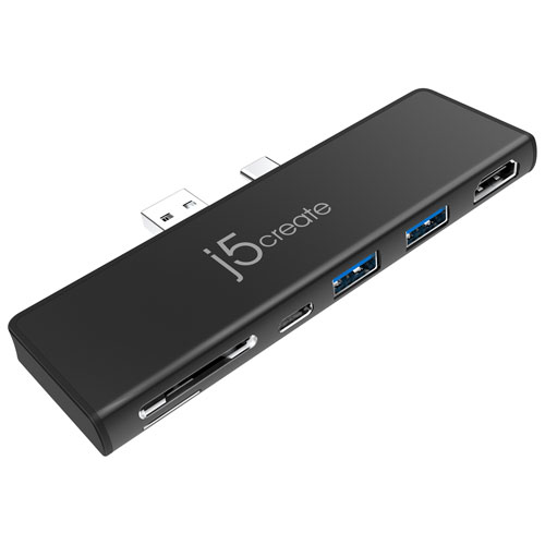 j5create 7-in-1 UltraDrive Mini Dock for Surface Pro 7