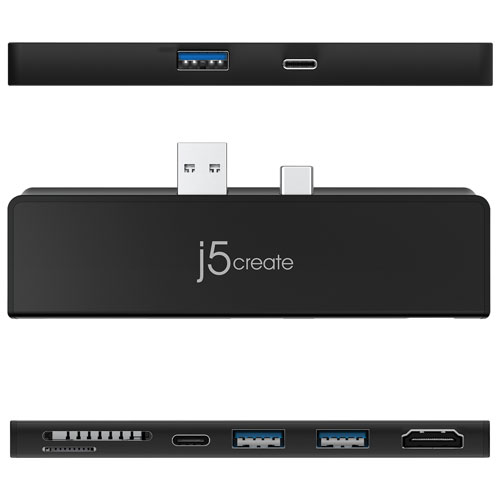 j5create 7-in-1 UltraDrive Mini Dock for Surface Pro 7