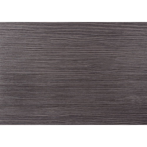 Contemporary U-Leg 4-Seat Rectangular Dining Table - Dark Grey/Chrome