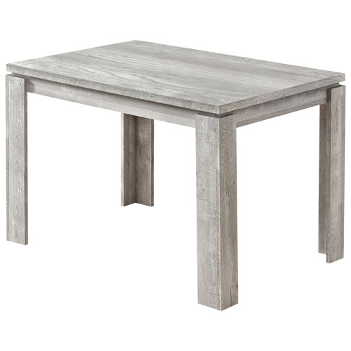 Farmhouse Contemporary 4-Seat Dining Table - Grey
