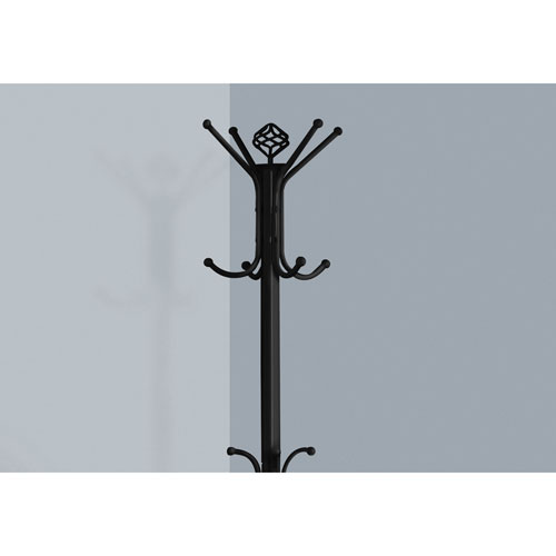 Monarch Metal Coat Rack - Black