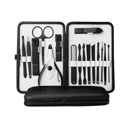 Chideno Professional Manicure / Pedicure 16 Piece Set White