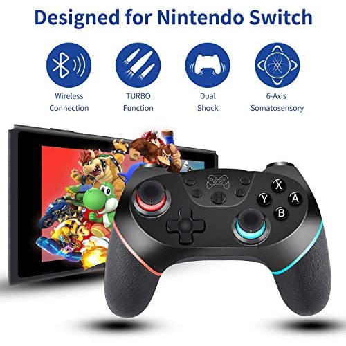 Wireless Switch Pro Controller for Nintendo,Remote Pro Controller Gamepad Joypad,Joystick for Nintendo Switch Console,