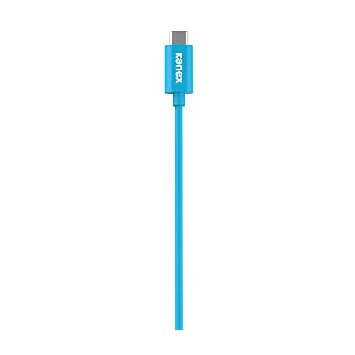 KANEX Micro USB Charge and Sync Cable, 4-Feet Blue Retail Packaging