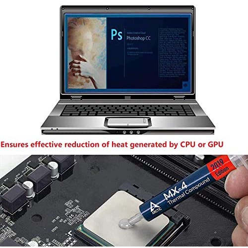 Arctic MX-4 Thermal Conductivity: .8.5W/m-k Thermal Compound Paste - Heatsink Paste 4 Grams.