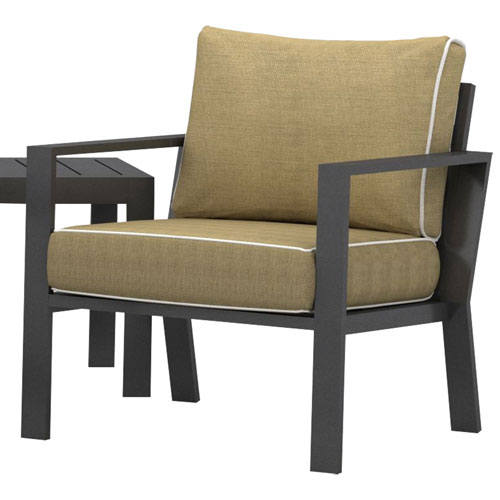 Portofino Aluminum Patio Arm Chair, Fabric For Outdoor Furniture Canada
