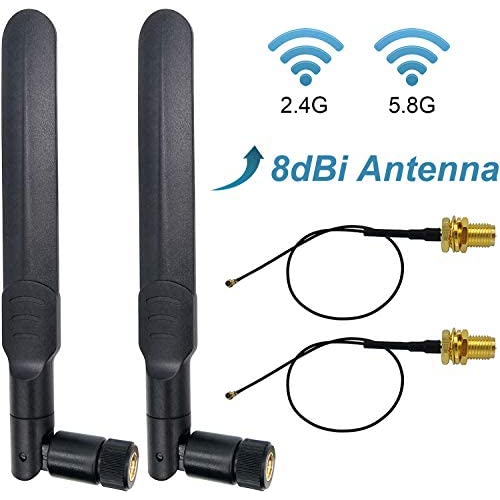 WiFi Antenna 8dBi Omni RP SMA Male RPSMA Antenna 2.4Ghz 5.8Ghz Dual Band +  20cm U.FL to RP-SMA Female Extension Cable | Best Buy Canada