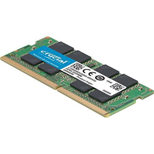 Crucial 32GB Single DDR4 3200 MT/s CL22 SODIMM 260-Pin Memory