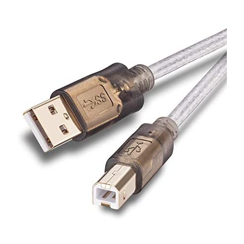 JELLY DIRECT  Printer Cable 10Ft, USB 2.0 Printer Scanner Cable Cord USB Type A Male to B Male High Speed for HP, Canon, Lexmark