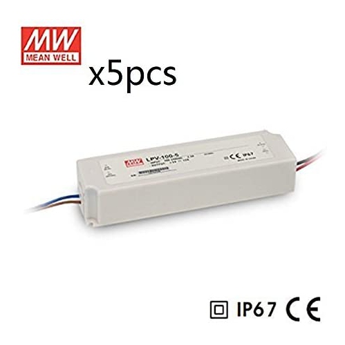 TECLED ELECTRONIC  5PCs 12Volt 8.5Amp Single Output Led Driver - Mean Well Led Power Supply Lpv-100-12 100Watt
