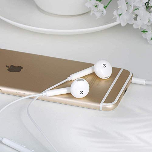 [2Pack] In Ear Earphones to 3.5mm Powerful Bass Stereo Sound Wired Headsets Earphones with Microphone and Volume