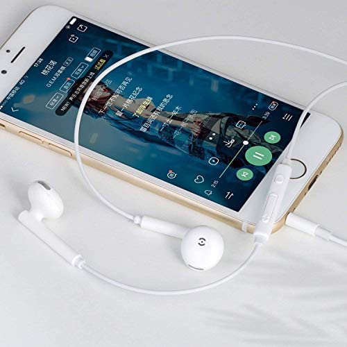 [2Pack] In Ear Earphones to 3.5mm Powerful Bass Stereo Sound Wired Headsets Earphones with Microphone and Volume