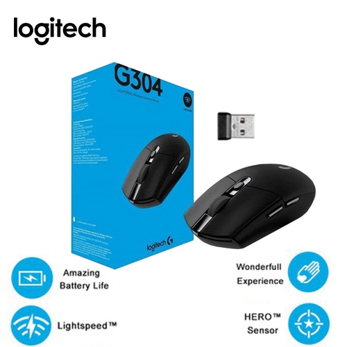 Logitech G304 LIGHTSPEED Gaming Mouse 2.4G Wireless HERO Sensor 12000DPI Optical Computer Mouse Gamer Mice For Desktop Laptop