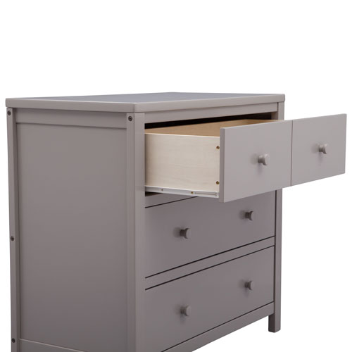 Commode moderne à 3 tiroirs pour enfants Cambridge de Delta Children - Gris