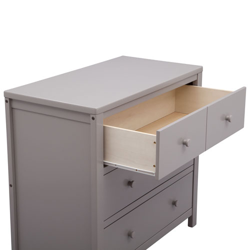 Commode moderne à 3 tiroirs pour enfants Cambridge de Delta Children - Gris