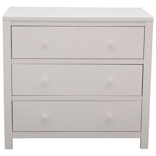 Delta Children Cambridge Modern 3-Drawer Kids Dresser - Bianca White