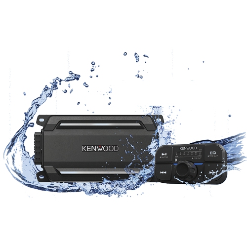Kenwood KAC-M5024BT - Compact 4-Channel Digital Amplifier, Bluetooth, Black